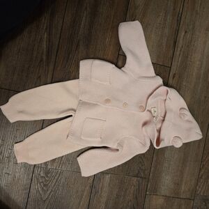 Light Pink Knit Baby 0-3m Set